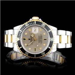 Rolex Two-Tone Submariner Diamond Men's Watch