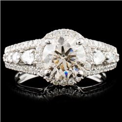 18K Gold 2.13ctw Diamond Ring