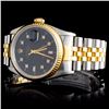 Image 2 : Rolex YG/SS DateJust Men's Diamond Wristwatch