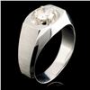 Image 2 : 14K White Gold 0.66ct Diamond Ring