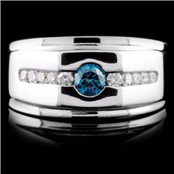 14K White Gold 0.64ctw Fancy Diamond Ring
