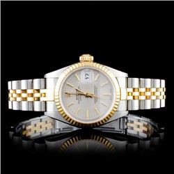 Rolex Two Tone DateJust Ladies Watch Tapestry