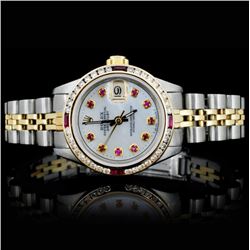 Rolex YG/SS DateJust 1.00ct Diamond Ladies Watch