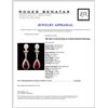 Image 3 : 14K Gold 13.31ctw Ruby & 2.23ctw Diamond Earrings