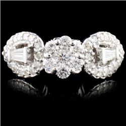 18K Gold 1.09ctw Diamond Ring