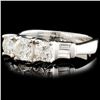 Image 2 : 18K Gold 1.01ctw Diamond Ring