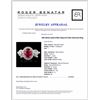 Image 4 : 18K White Gold 0.98ct Ruby & 0.50ct Diamond Ring