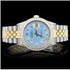 Rolex YG/SS DateJust Men's 1.75ct Diam Wristwatch
