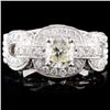 18K White Gold 2.97ctw Diamond Ring