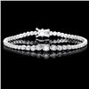 Image 1 : ^18k White Gold 3.00ct Diamond Bracelet