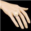 Image 3 : 14K Gold 5.51ct Opal & 1.26ctw Diamond Ring