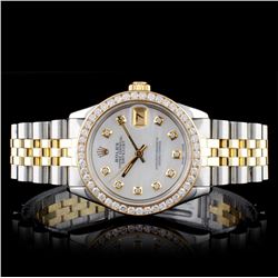 Rolex TT DateJust Diamond Mid-Size Wristwatch