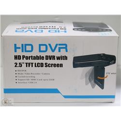 HD PORTABLE DVR W/ 2.5" TFT LCD SCREEN