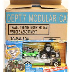 CASE OF 6PCS TRAVEL TREADS MONSTER JAM TOYS