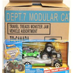 CASE OF 6PCS TRAVEL TREADS MONSTER JAM TOYS
