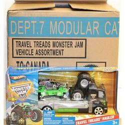 CASE OF 6PCS TRAVEL TREADS MONSTER JAM TOYS
