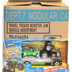 CASE OF 6PCS TRAVEL TREADS MONSTER JAM TOYS
