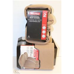 CASE OF 2 HUDSON SEAT COVERS - TAN