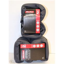 CASE OF 2 RUGGED XL TRUCK SEAT COVERS - GRAY