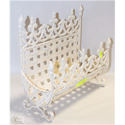 WROUGHT IRON LOG HOLDER