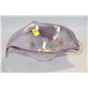 Image 1 : PURPLE MURANO STYLE ART GLASS BOWL