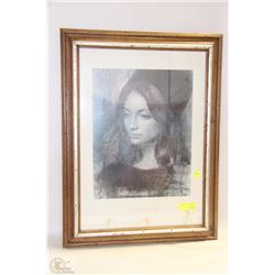 FRAMED PRINT OF GIRL