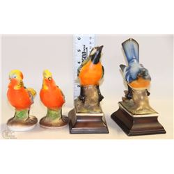 LOT OF 4 BIRDS