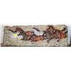 Image 1 : RELIEF PICTURE OF HORSES/DAMAGED