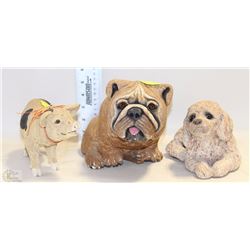 2 DOGS AND 1 PIG