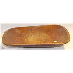 RECTANGULAR WOODEN BOWL