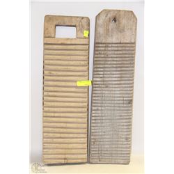 PAIR OF EARLY WASHBOARDS
