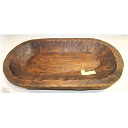 OVAL WOODEN BOWL