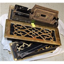 BAG OF BRASS HEAT VENTS