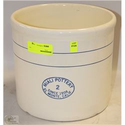 2 GALLON MIALI POTTERY CROCK