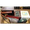 Image 1 : BOX WITH VARIOUS JEWELRY BOXES, ETC