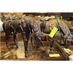 SET OF HAND MADE HORSES