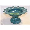 Image 1 : GREEN GLASS CANDY DISH