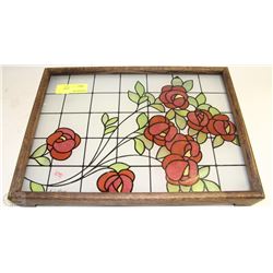 STAINED GLASS SERVING TRAY