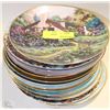 Image 1 : ASSORTMENT OF 13 DECORATIVE PLATES SOME HAVE GOLD