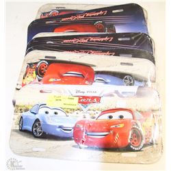 LOT OF 8 DISNEYS "CARS" LICENSE PLATES