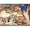 Image 1 : BOX WITH CAT ORNAMENTS, WOOD DUCK, MORE