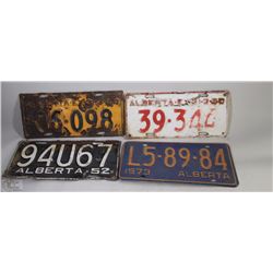 SET OF PLATES 1944,1950,1952,1973