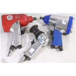 FLAT OF AIR TOOLS INCL GRINDER AND 2 IMPACTS