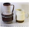 Image 1 : SET OF 2 ESTATE POTTERY HANDLED JUGS W/MARKINGS ON