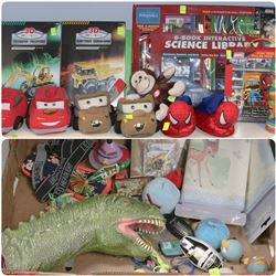 LARGE LOT OF NEW/ GENTLY USED KIDS ITEMS INCLUDING