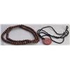 Image 1 : LOT OF 2 BEADED FASHION NECKLACES