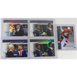 COLLECTION OF 5 GRETZKY PROFILE UPPER DECK CARDS
