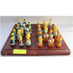 MATT GROENING 2001 THE SIMPSON CHESS BOARD