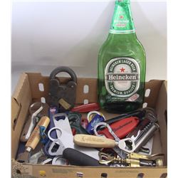 FLAT WITH BOTTLE OPENERS,HEINEKEN SPOON REST,BIG