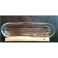 DEPRESSION ERA LONG RIBBED SERVING DISH